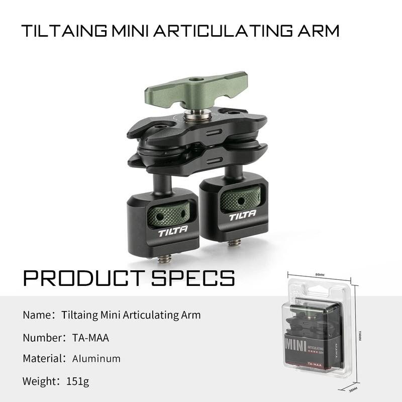 TILTA Magic Arm with 1/4"-20 Mounting Points, Universal Magic Articulating