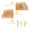 Corner Floating Wall Mounted Shelf Wood Shelves Display Round Edging