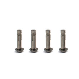 4 pcs of M10*80 Fine Processed 304 Stainless Steel Sleeve Anchor Bolt with hex Head
