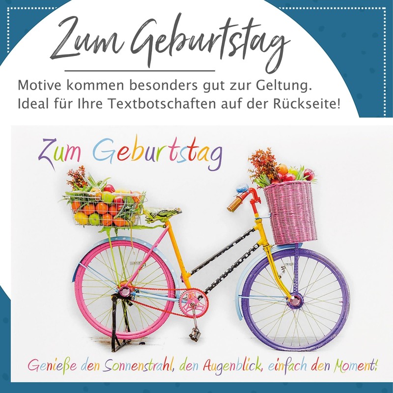 BSB 510526-2 Greeting Card, Birthday Card, Beach, A4 Size "Sand