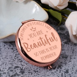 Women Stocking Stuffers, White Elephant Gifts Ideas for Women, Christmas Compact Mirror Gift for Girls Daughter, Inspirational Gifts for Teenager Mom Sister Female Friend Wife Girlfriend Boss Lady Her