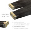 WENNALIFE Tape-in Extensions, Real Hair, Set of 20, 50 g,
