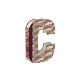 Alphabooks - Letter C, Gold/Ivory, 37303