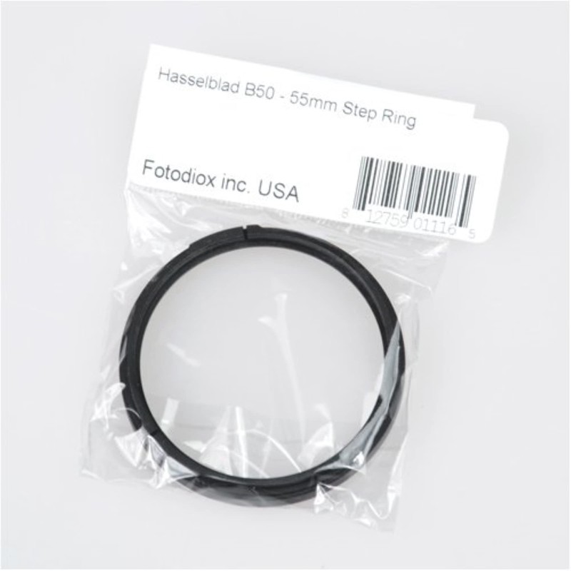 Fotodiox Hasselblad Bayonet 50 B50 - 55mm Step Ring, Anodized