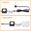 LUMILAND Wired LED Puck Lights Square 2.68" Wide 3000K, 120V