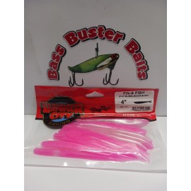 Lunker City Fin- S Fish Bubblgum Shad 4" qty 10 pack NEW