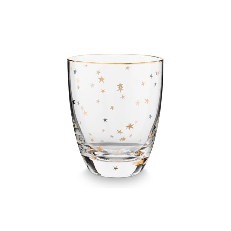 Pip Studio Stars Water Glass Gold 0.36 L