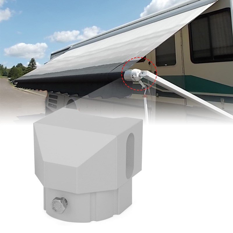WIKIBB RV Awning End Plug Solid Aluminum Rounded Hardware for