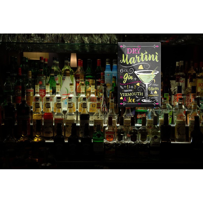 schilderkreis24 Cocktail Recipe Magnet Alcohol Spirits Decorative Fridge Magnet Humour
