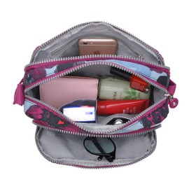 tuokener Crossbody Tasche Damen Schultertaschen Umhängetaschen Wasser-Beständige mit Multi Pocket (Schwarz)