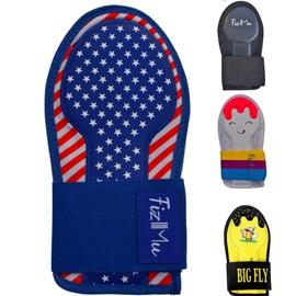 FizMu Baseball Sliding Mitt - Protective Glove for Right or Left Hand - Youth and Adult Sizes - for Baseball and Softball Base Running (American Flag)