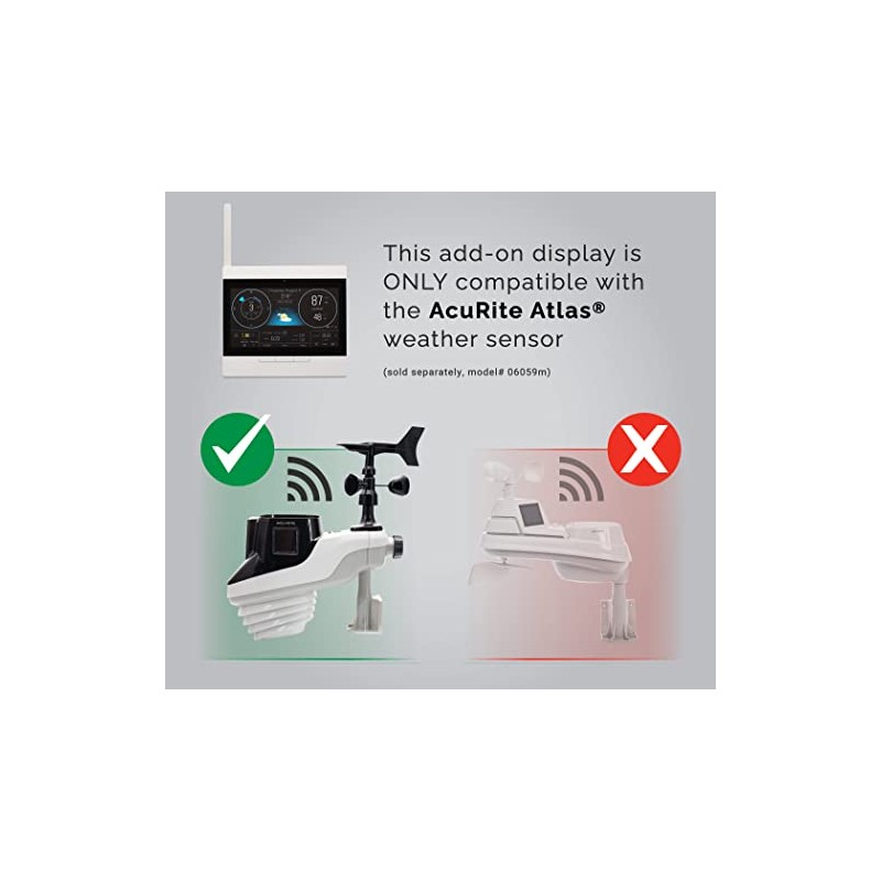 AcuRite Atlas Home Weather Station High-Definition Display for Temperature, Humidity,