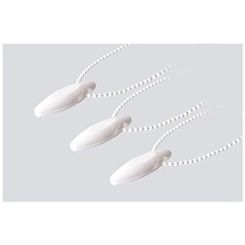 EFIXS Chain Weight for Roller Blinds, Slat Curtains and Chain Hoist Blinds – Colour: White – Pack of 3