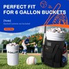 Baseball Bucket Backpack for 6 Gallon Bucket, Durable Softball Coaches