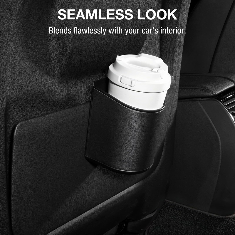 Car Door Cup Holder Sag-Free, Rigid Clip-On Extra Cup Holder