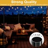 String Light Poles for Outside Deck 2 Pack 8FTHeavy Duty