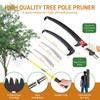 26ft Manual Pole Saw, Lightweight Tree Trimmer Long Handle Pruner