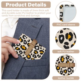 DEEZOMO PU Leather Credit Card Holder with 26 Card Slots - Book Style - Size 4.2L X 3 X 0.7 Inches