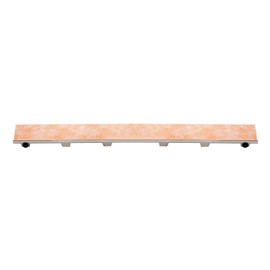 Schluter Kerdi-Line Frameless Tileable Grate Assembly for Ceramic & Stone Tiles - Use with Off-Set Outlet Channel Body - Tile Design, 36" Length - KL1DROE90