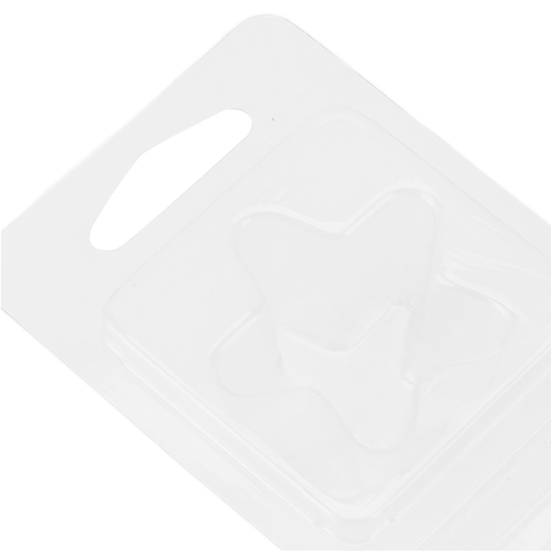 100 Packs Wax Melt Clamshell Molds Containers Clear Empty Plastic