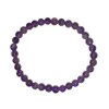 Amethyst Kugel-Armband | Edelstein Perlen-Armband | 6 mm lila Kristall