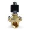 U.S. Solid 3/4" Brass Solenoid Valve -110V 120V AC, Normally