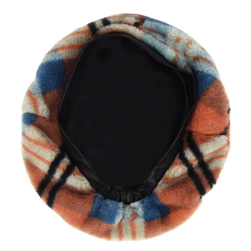 Kangol Faux Fur Beret Women's Basque Winter Basque, orange, M