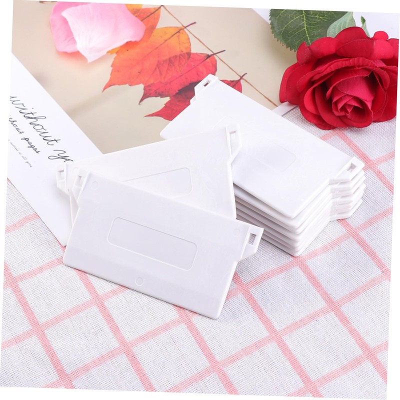 FUNOMOCYA 89mm Wide Vertical Blind Bottom Weights 10pc Plastic Plate