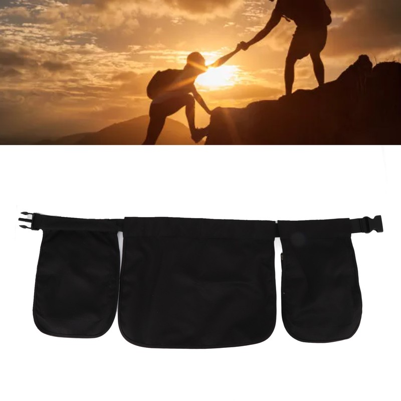 Waist Belt Bag Adjustable Large Capacity Multi Pocket Multifunctional Apron