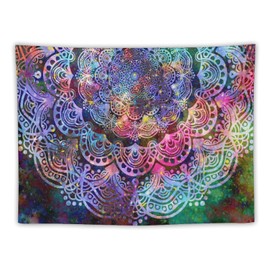 XBDDZSW - Tapiz de mandala de galaxia para recámara, retro, bohemio, geométrico, colorido, tapices para recámara, sala de estar, 40 x 30 pulgadas, 1 pieza