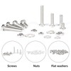 Farady 700Pcs Bolts and Nuts Assortment Kit #4-40#6-32#8-32#10-24 Slotted Phillips