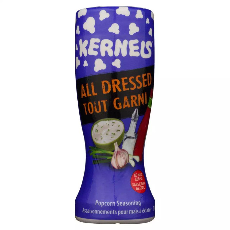 Brandfusion Ltd. Kernels Popcorn Seasoning All Dressed, 110g (4 Pack)