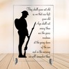 Clear Acrylic 'They Shall Grow Not Old...' Plaque On Stand