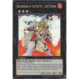 YU-GI-OH! - Brotherhood of The Fire Fist - Lion Emperor (CBLZ-EN099) - Cosmo Blazer - 1st Edition - Super Rare