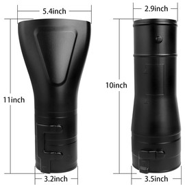 YIBOCO 191L13-5 191B21-6 Blower Nozzle Adapter & 197889-6 Flat End Nozzle Attachment Kit for Makita Blower XBU02Z- Makita X2 36V Hand Held Blower & XBU03-18V Brushless Cordless Blower