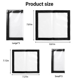 Fishing Lure Wraps 6Pcs-Clear PVC Durable for Lure Covers for Fishing Rods