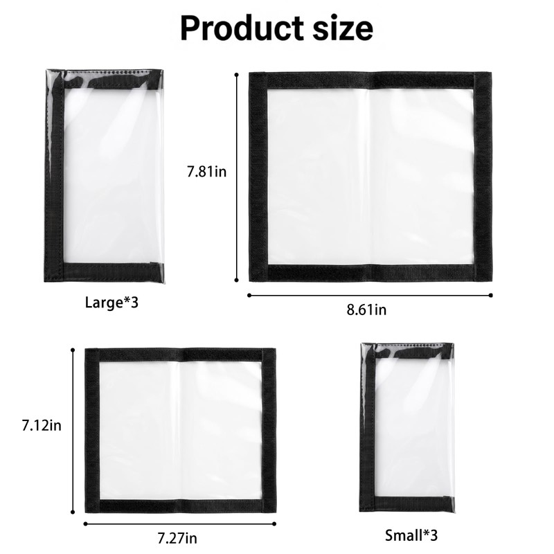 Fishing Lure Wraps 6Pcs-Clear PVC Durable for Lure Covers for