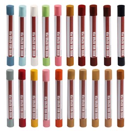 Uxney Wood Filler Sticks,20 Colors Wood Repair Wax Crayons,Wood Furniture Markers Touch up for Repairing Scratches, Dings, Cracks and Holes in Wood Floors, Cabinets, Cut Panels(Color Series)