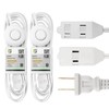 EP 2 Pack 15 ft Extension Cord with Foot Switch,