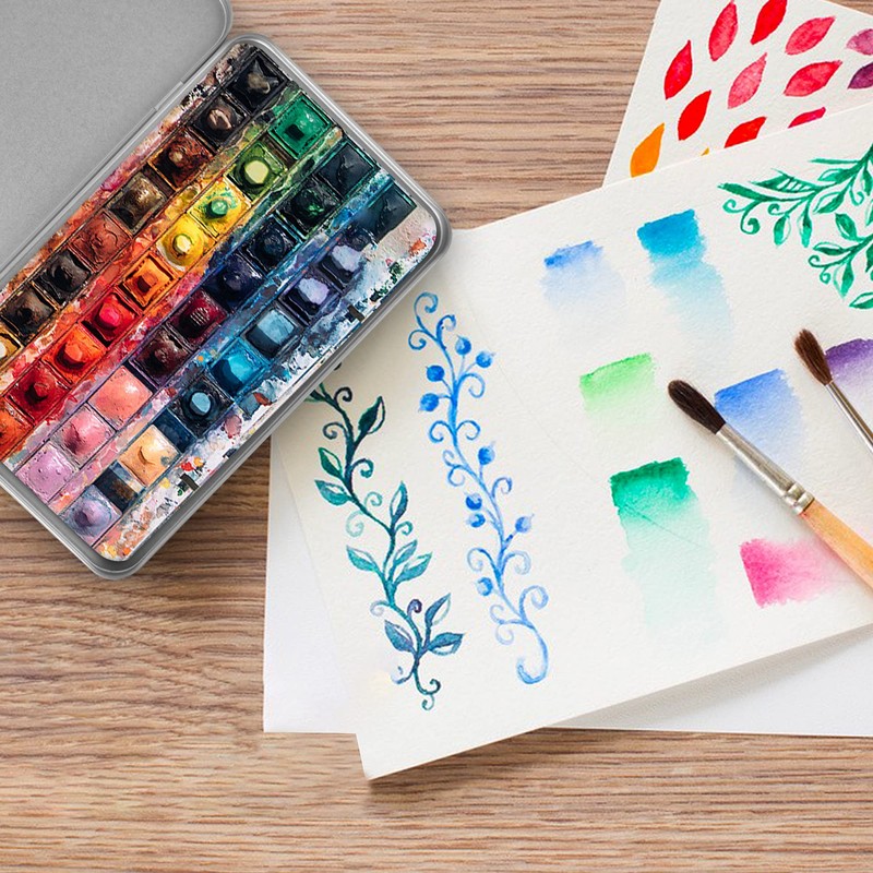 Elesunory 6 Pcs Metal Rectangular Tin Metal Hinged Lid, 6.88