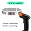 Handheld 1D/2D/QR Barcode Scanner BT+2.4G Wireless USB Wired Bar Code