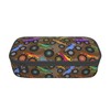HKHEHOP Monster Cartoon Truck Pencil Case Big Capacity Storage Pencil
