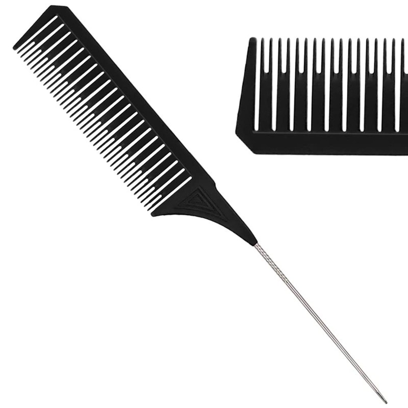 3Pcs Highlighting Combs Set Different Sizes Weaving Hair Combs Professional