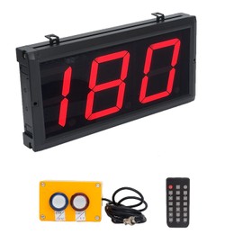 Ledbrigym Digital Lap Counter 4 Inch Up Down with Switch Box Remote Red Track Shop School Factory Sports Production Line