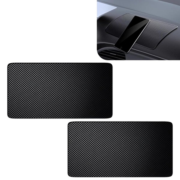 dawfall 2 PCS Car Dashboard Anti-Slip Pad, 10.6" x 5.9"