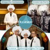 10 PCS Old Man Mad Scientist Wig Set,Dressing up Grandpa