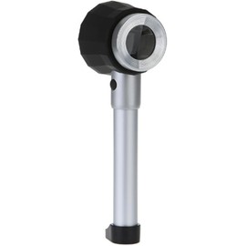 Lupa de Metal de Mano,Lente de Lupa de 10 x con Escala de Luz LED,Lupa para Impresión Textil,Joyería de Tela Antigua Curio Identificación Autenticar