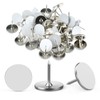 ZIUZI 50 Pack White Reflective Trail Marking Tacks, 11mm Reflective