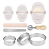 FHUIEWRY Dumplings Maker Set, Empanada Maker Press, Ravioli Press Mold