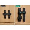 Combination Door Lock for Privacy – 3-Digit Keyless Latch for